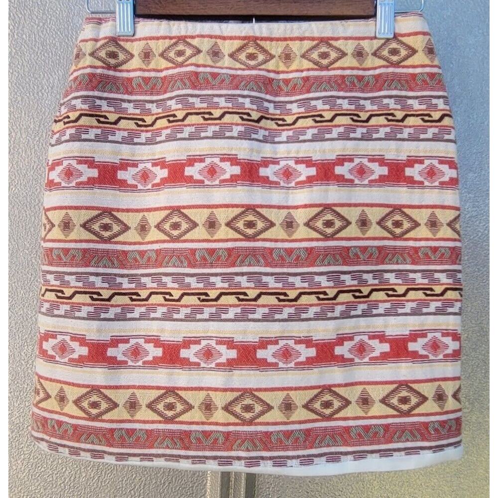 Painted Threads Native Inspired Cotton Pencil Mini Skirt Size S